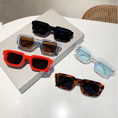 Zyne™ KLASSNUM Vintage Rectangle Solglasögon – Unisex Design